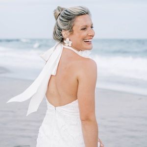 Milly Lace White Midi Dress